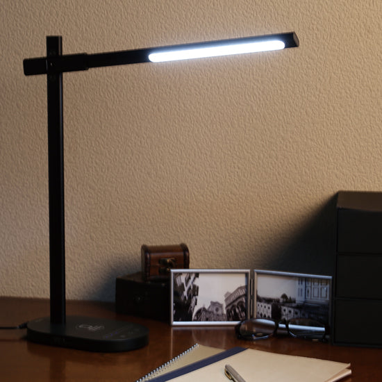 ワイヤレスチャージャー機能付き LEDツインリフラクションランプ