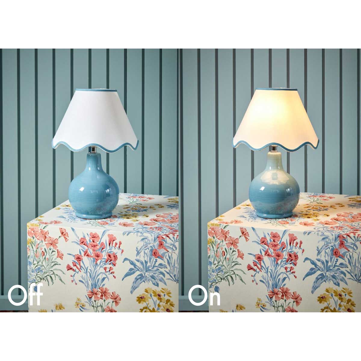 LAURA ASHLEY ローラアシュレイ テーブルスタンド GST021A 青 GST021R