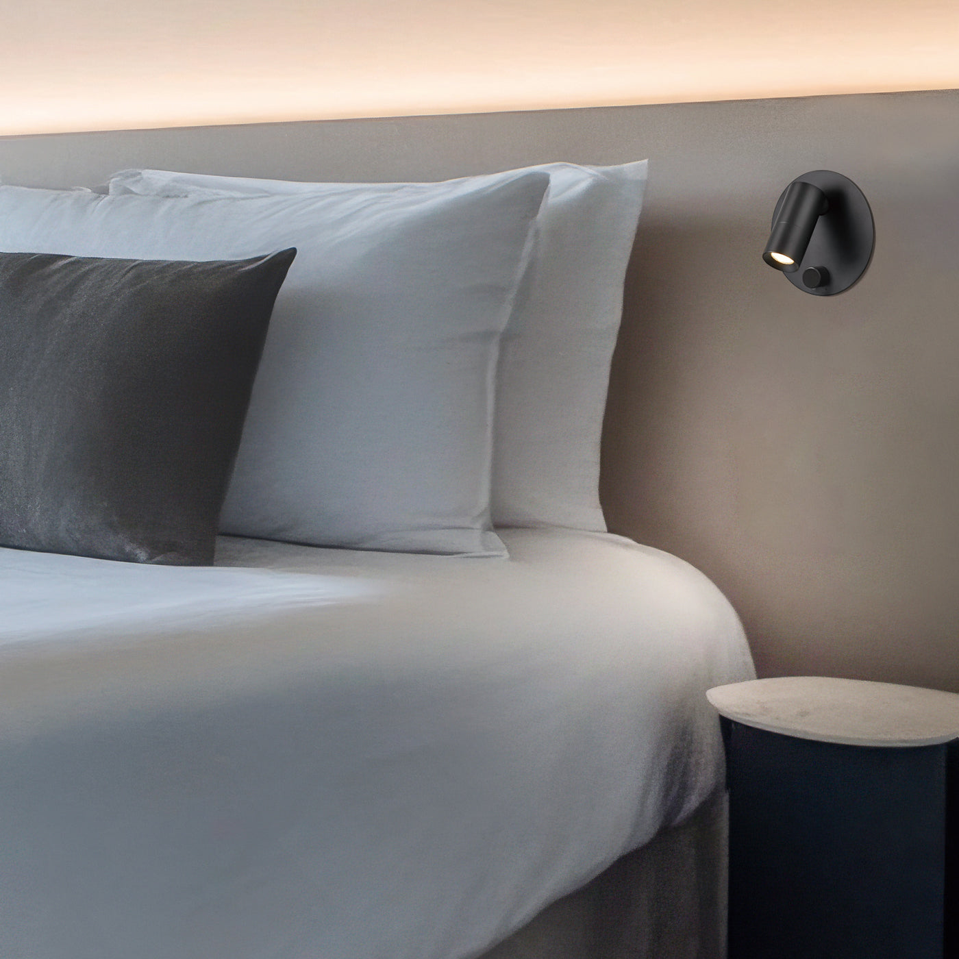 調光付きミニマムリーディングライト 丸型 読書灯 MBK049-DIM 要