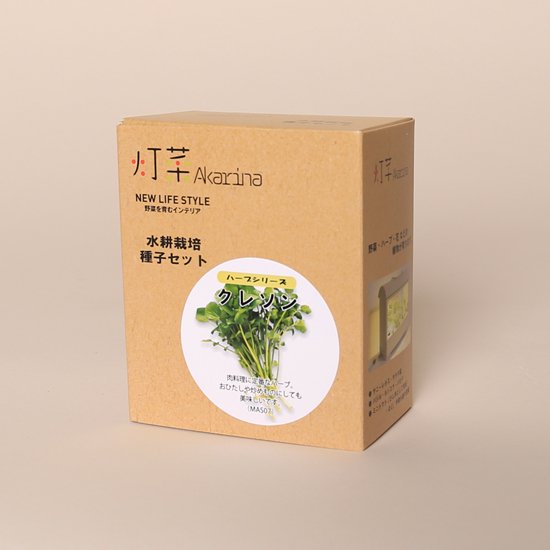 クレソンの種子 スポンジ・液体肥料付き MAS07【梱包60サイズ】