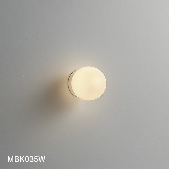 【白は10/1出荷予定】直径Φ65mm球状ランプのブラケットライト MBK035W(B)【梱包60サイズ】