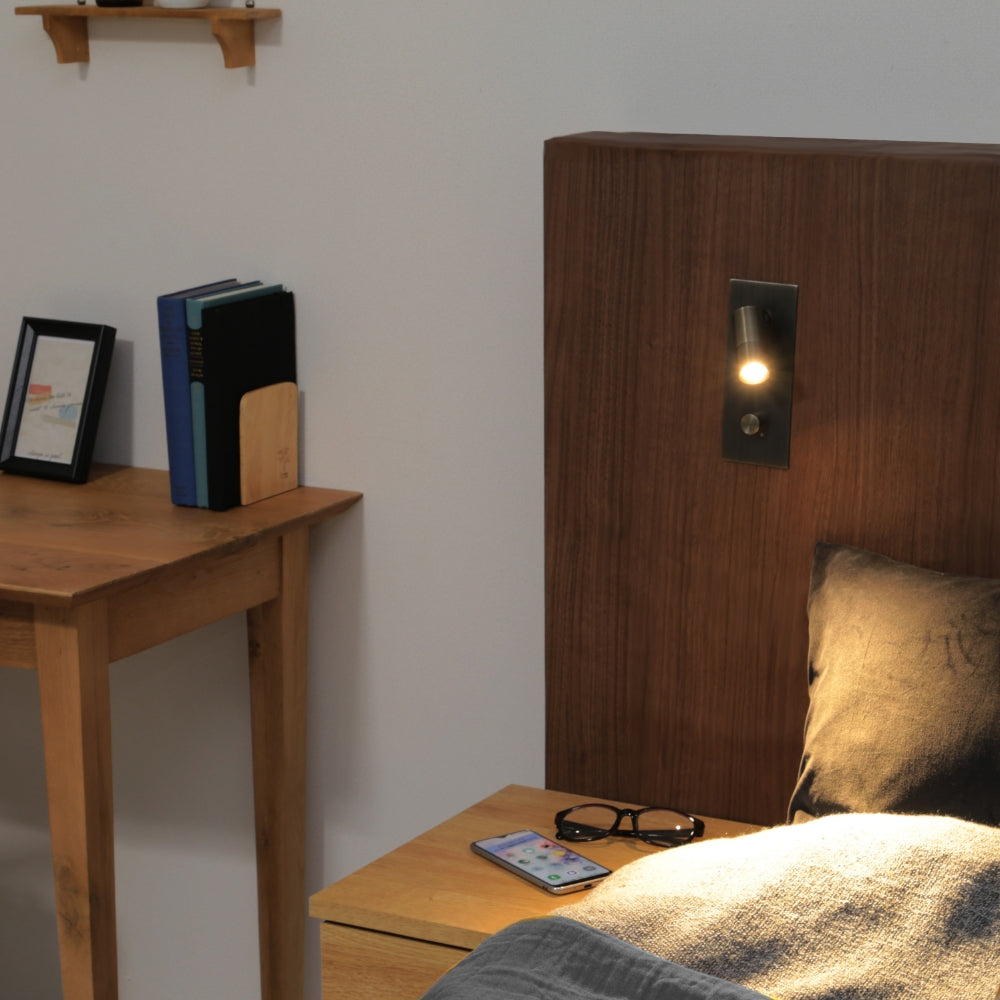 調光機能付き 読書灯 角型 寝室 照明 ホテル リーディングライト  MBK023-DIM 要施工