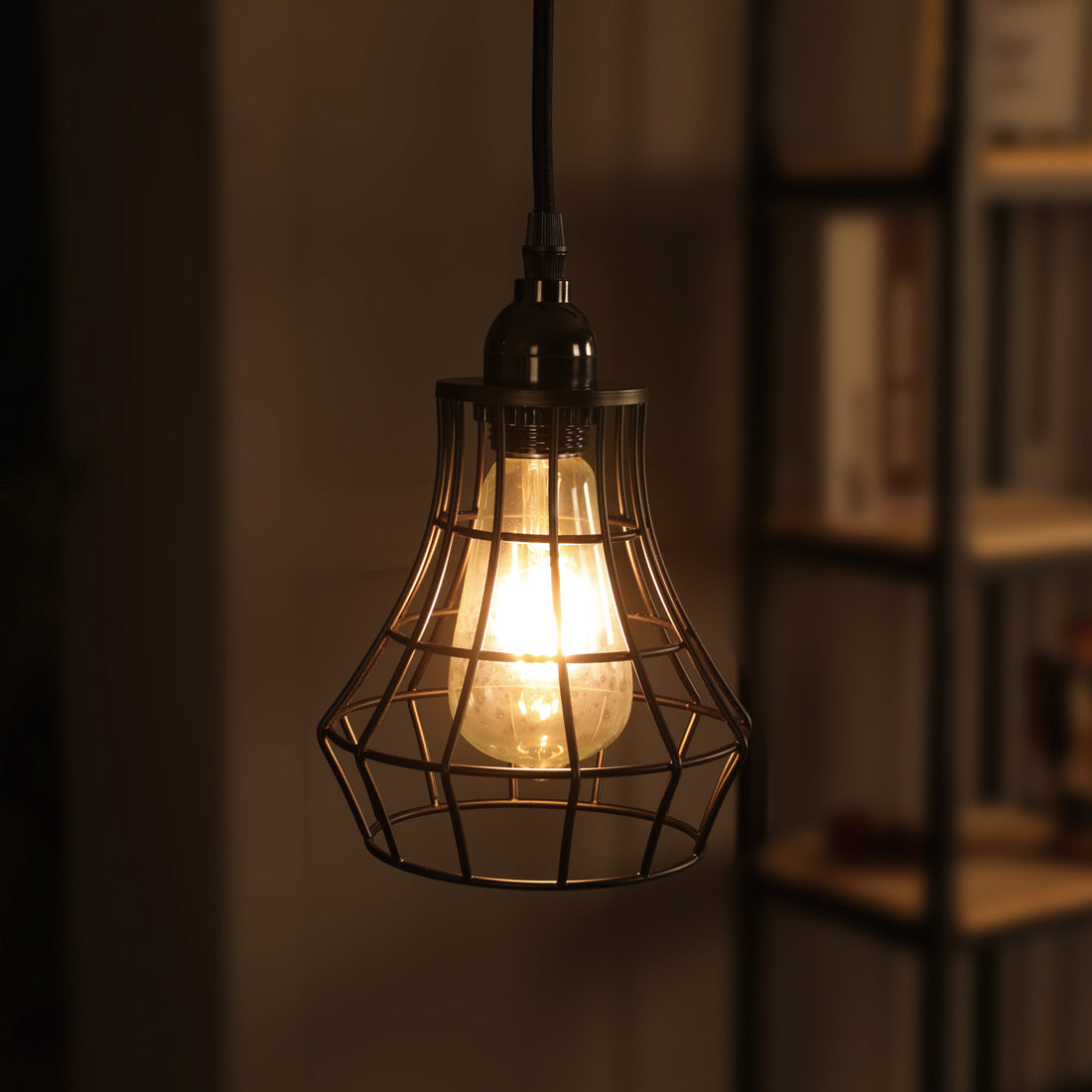 黒ワイヤー ペンダントライト 電球有り/無し MPN052 引掛シーリング 【梱包60サイズ】【ペンダントライト】