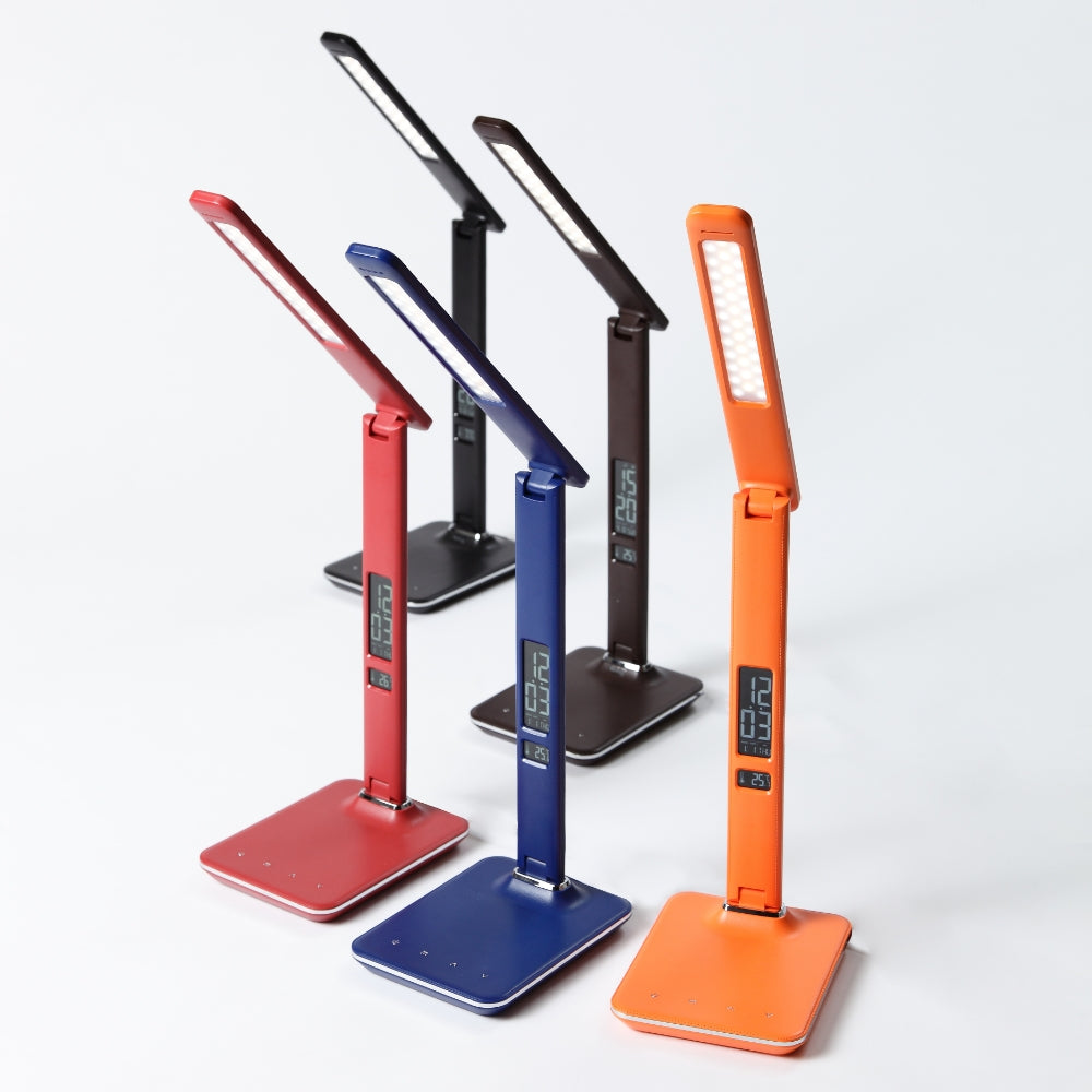 レザー調でおしゃれな LEDビジネス デスクランプ GS1701【読書灯】