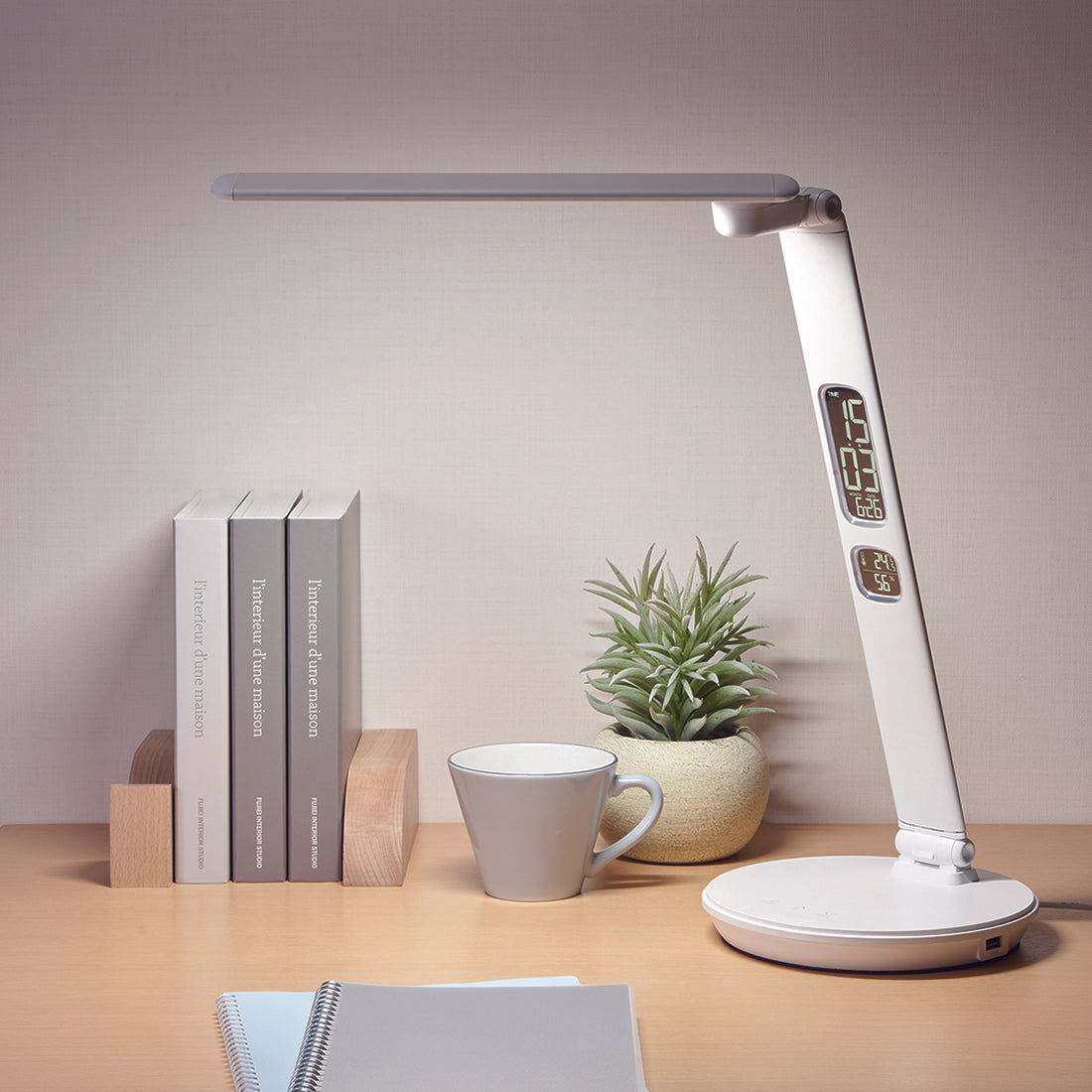 2関節 AA形 目にやさしい照明 ブルーライト45%CUT(当社比) マルチリフラクションデスクライト GST009【梱包100サイズ】【読書灯】