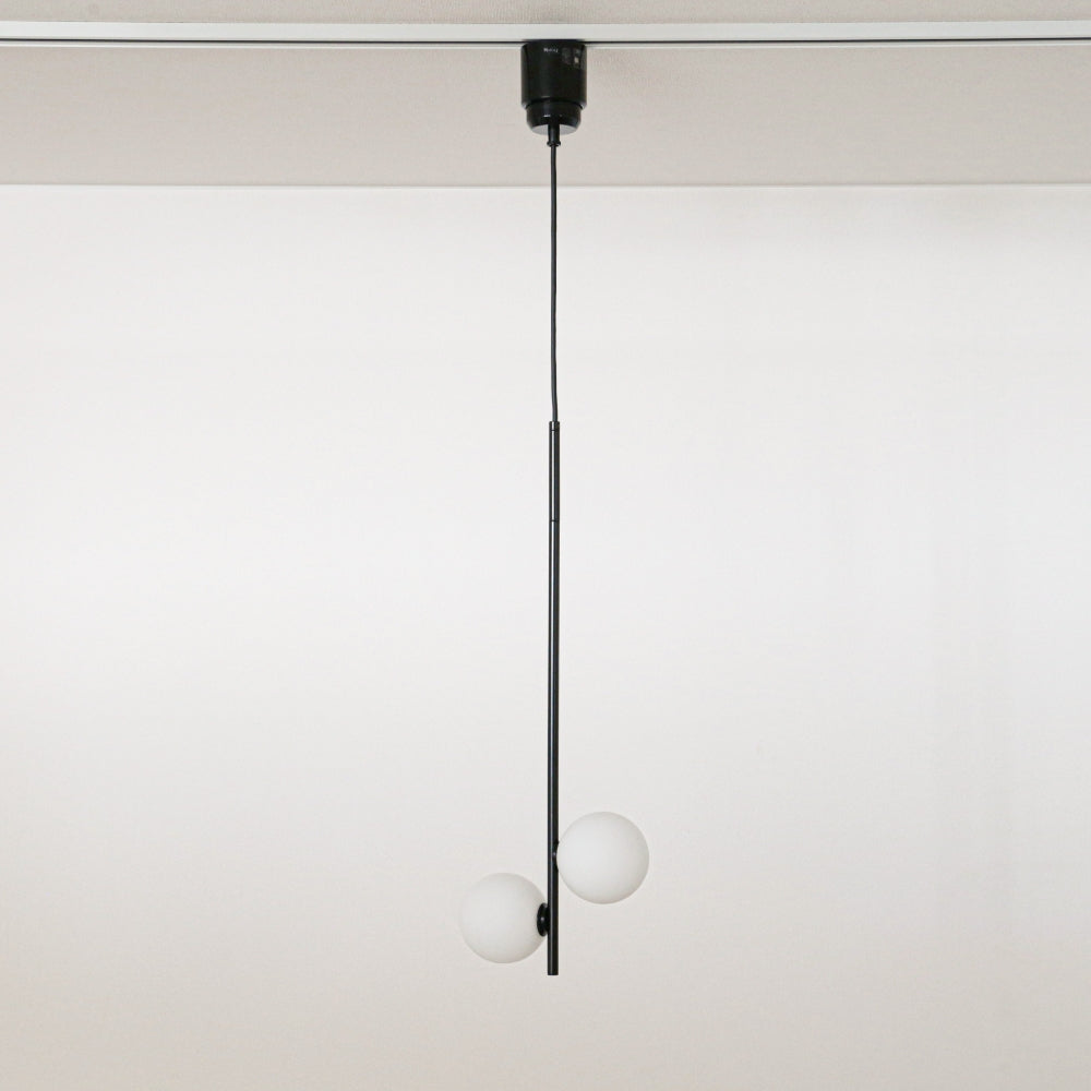 【スフィアカスタマイズ】球状ランプ近接タイプ  2灯ペンダントライトボディ  引掛シーリング・ダクトプラグ(レール用) 黒 白 MPN034B(W)-BE MPN034DB(W)-BE