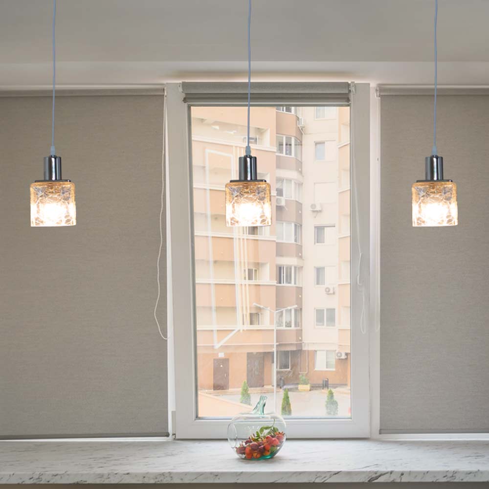 クラックガラスデザイン ペンダントライト 幅103mm 引掛シーリング MPN032【梱包60サイズ】【ペンダントライト】