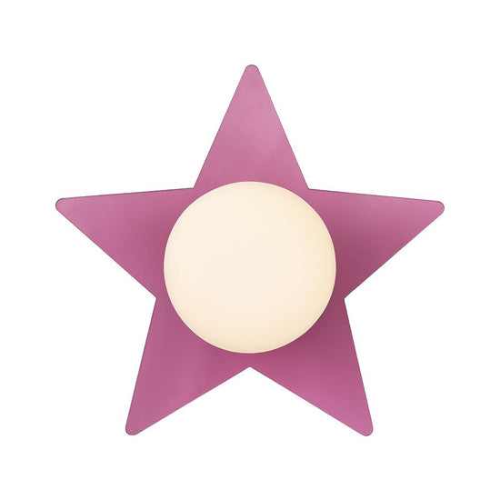 Neon-Color Star ペンダントライト ピンク/イエロー/オレンジ 引掛けシーリング【梱包140サイズ】