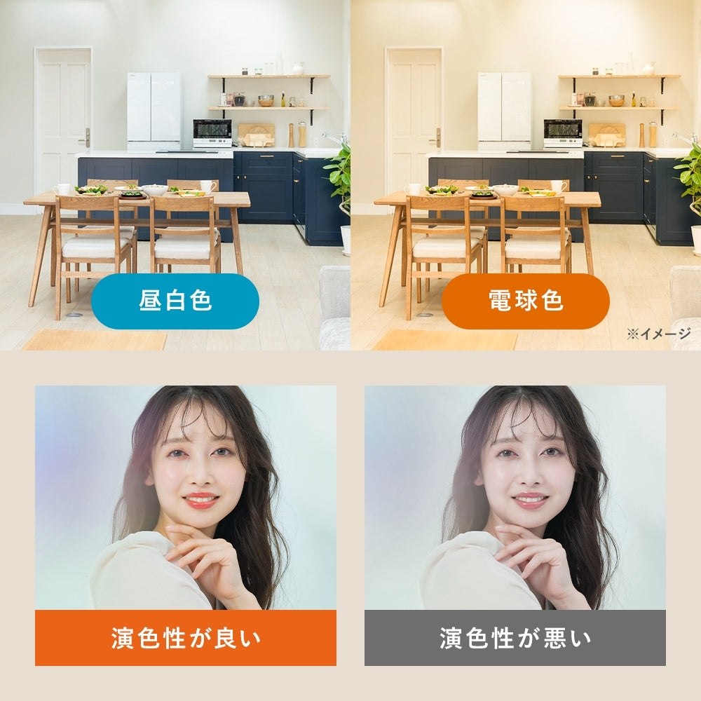 コードレス ライト付き鏡 LEDミラースタンド(屋内用・非防水