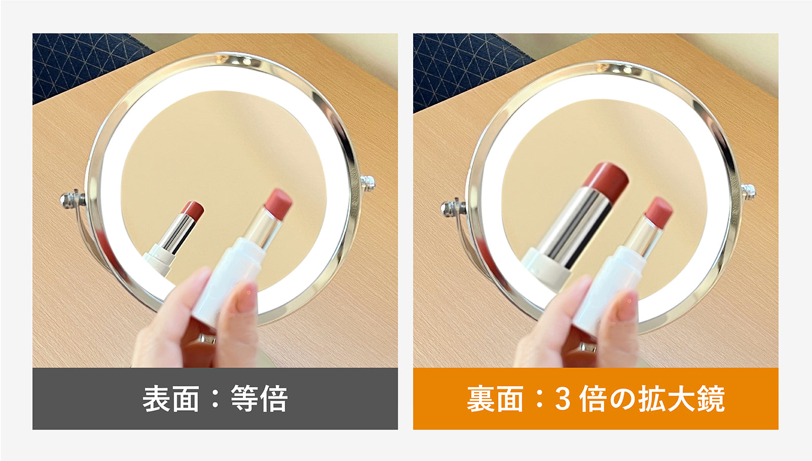 【まるで口紅！】リップスティックミラー スタンドミラー イタリアモダン 鏡 名作 ミッドセンチュリー リップスティックミラー - メルカリ