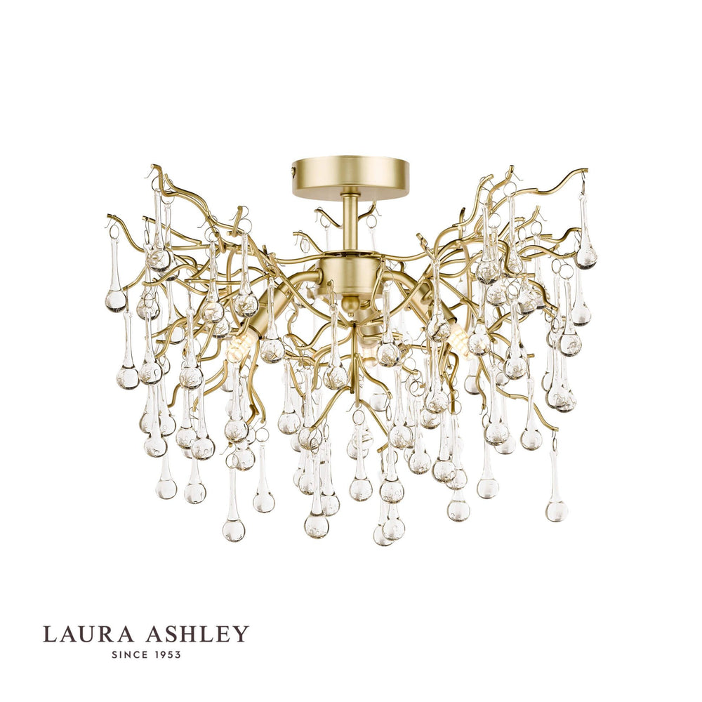 LAURA ASHLEY ローラアシュレイ 3灯シャンデリア  GCH006-3
