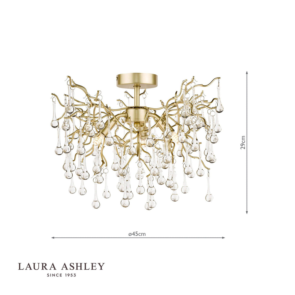 
                      
                        LAURA ASHLEY ローラアシュレイ 3灯シャンデリア  GCH006-3
                      
                    