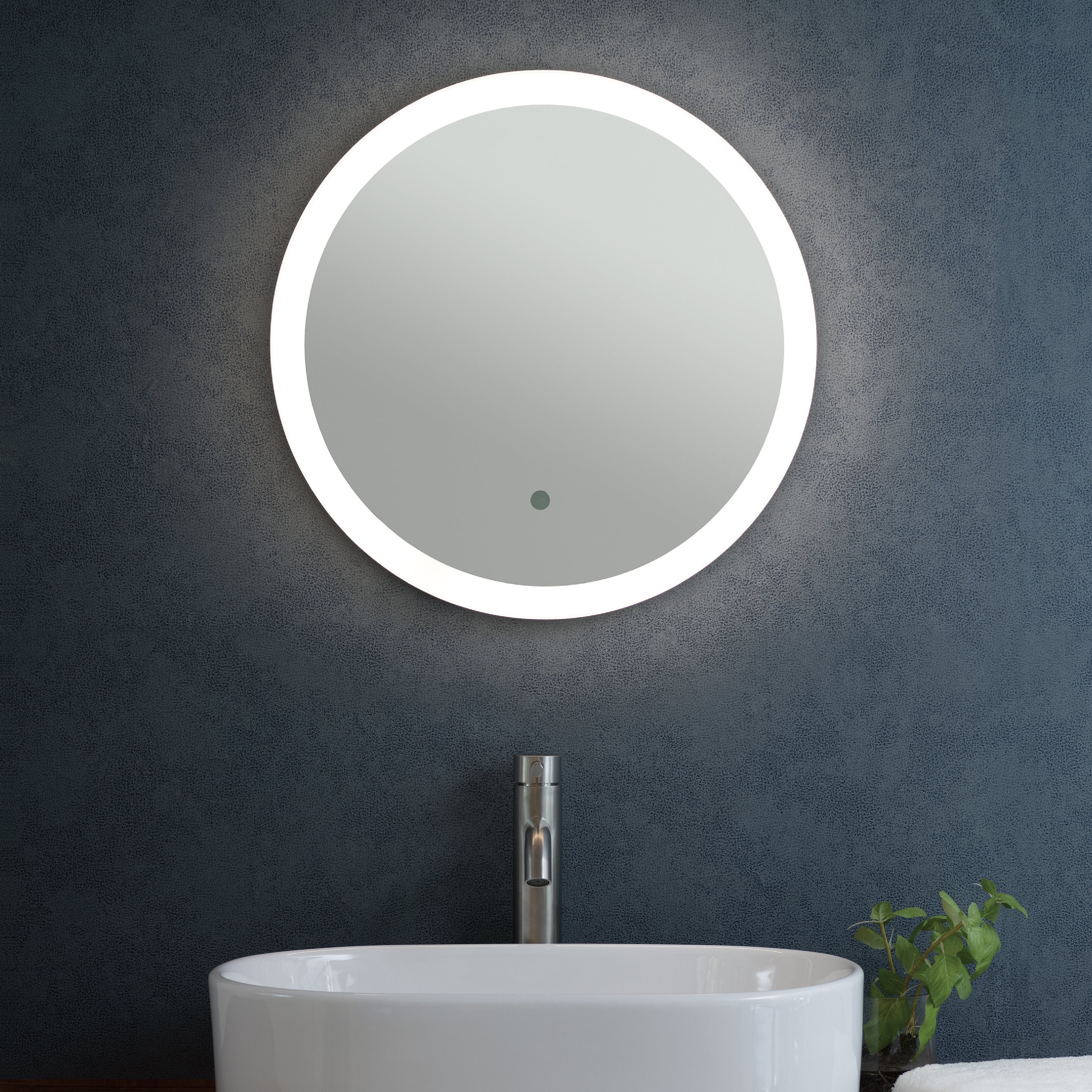 前面光Φ500 LED一体型ミラーライト 曇り止めヒーター無し MBK015