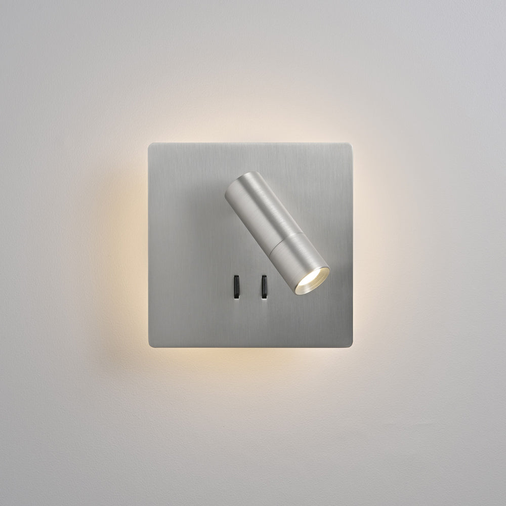 
                      
                        間接光＆スポットタイプ 読書灯 ベッド ヘッドボード 寝室照明 ホテル照明 リーディングライト 角型 MBK025 【梱包60サイズ】
                      
                    