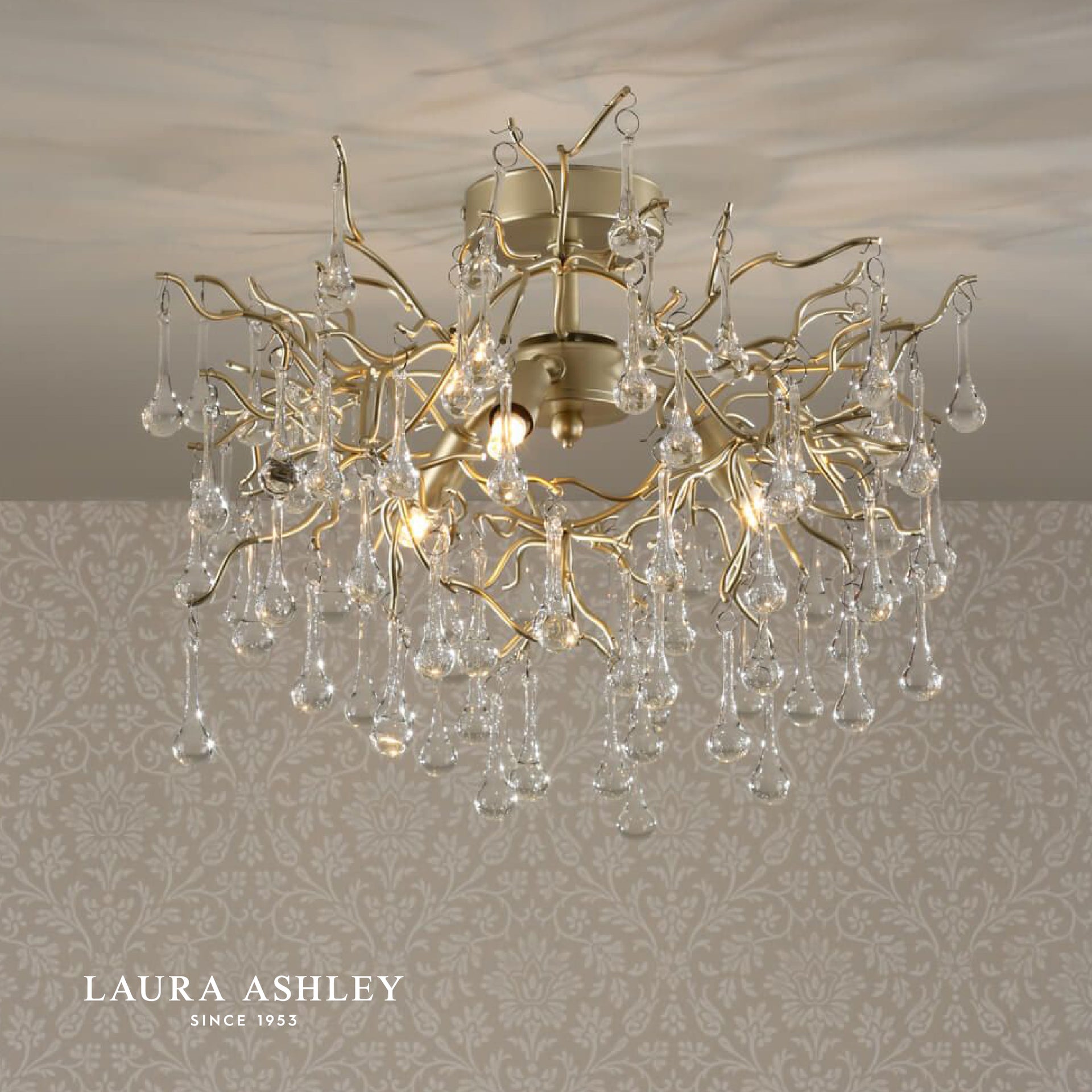 LAURA ASHLEY ローラアシュレイ 3灯シャンデリア GCH006-3 