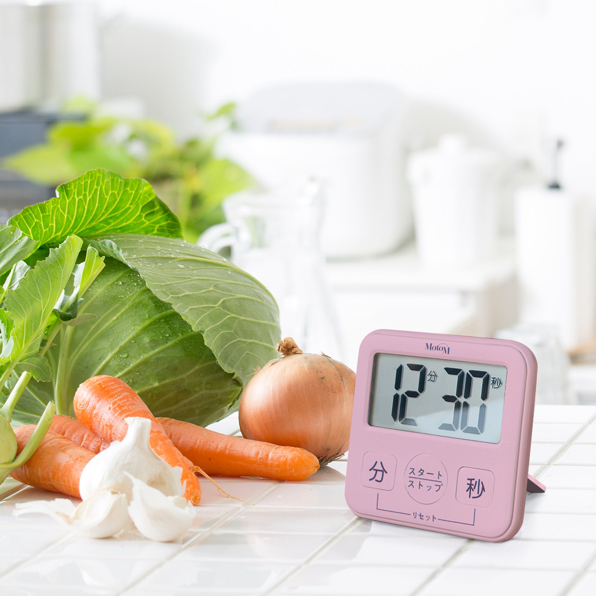 調理器具 G1627 tam 大きい表示と大きいスイッチのキッチンタイマー GHA007W