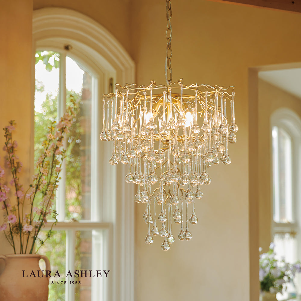 【新商品／8月末出荷】LAURA ASHLEY4灯ペンダントライト  GPN014-4