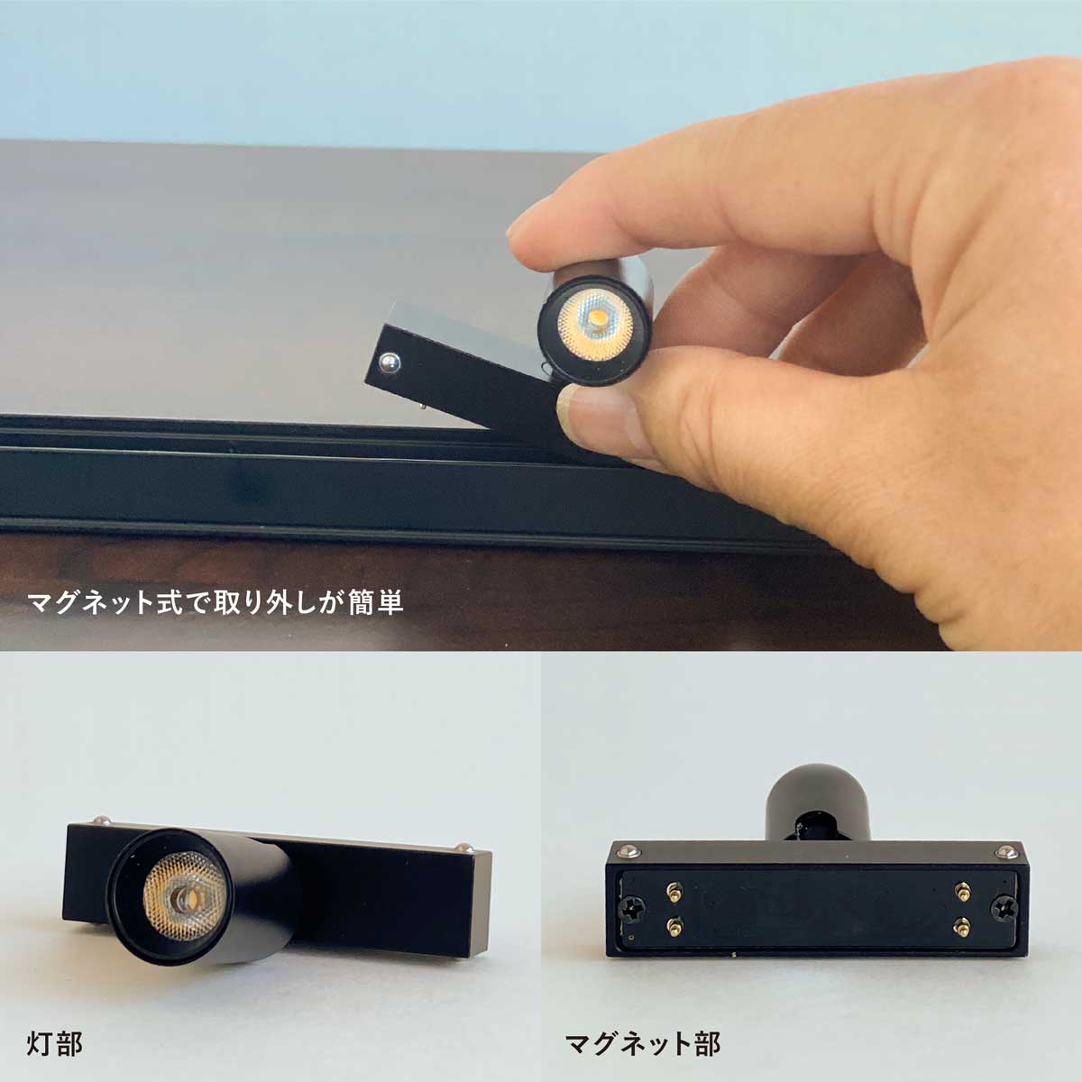 24V mini track system用スポットライト (Sサイズ) 25度配光 GSP010