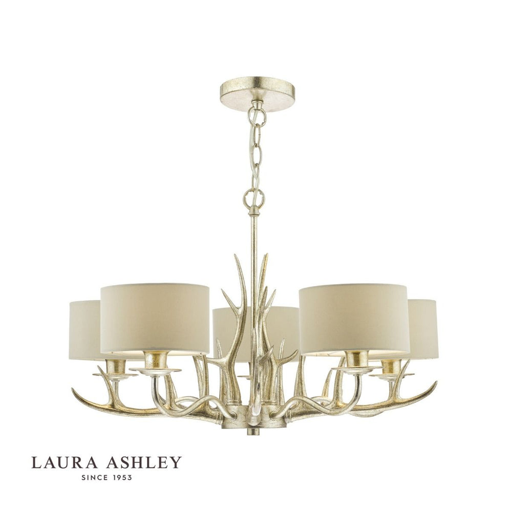 【新商品／8月末出荷】 LAURA ASHLEY ローラアシュレイ 5灯シャンデリア  GCH007-5