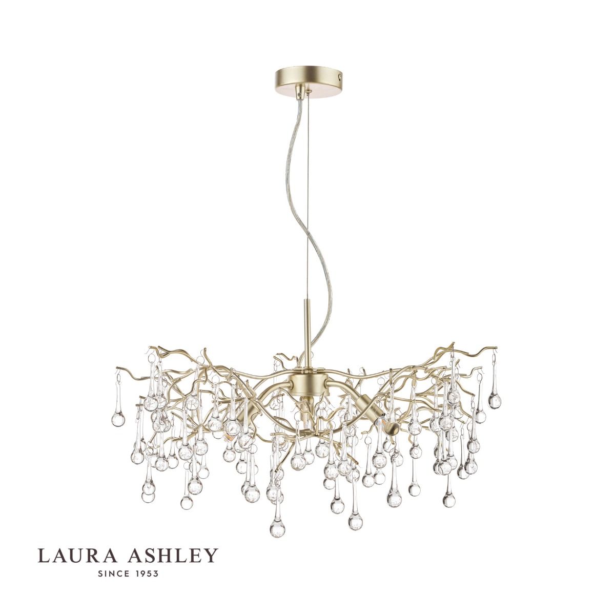 LAURA ASHLEY ローラアシュレイ 3灯シャンデリア GPN012-3