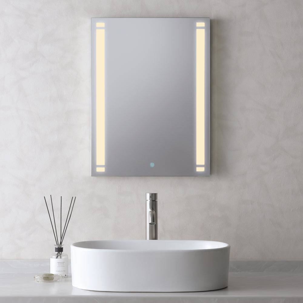 
                      
                        ミラーライト 450×600サイズ  洗面鏡  鏡面スイッチ付き 電球色 白色 MBK010R MBK011R【梱包140サイズ】
                      
                    