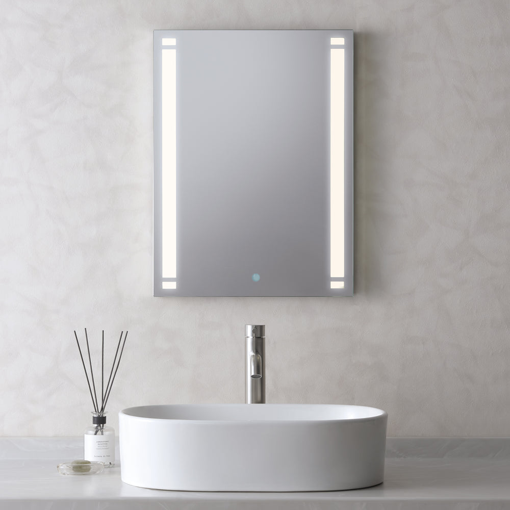 
                      
                        ミラーライト 450×600サイズ  洗面鏡  鏡面スイッチ付き 電球色 白色 MBK010R MBK011R【梱包140サイズ】
                      
                    