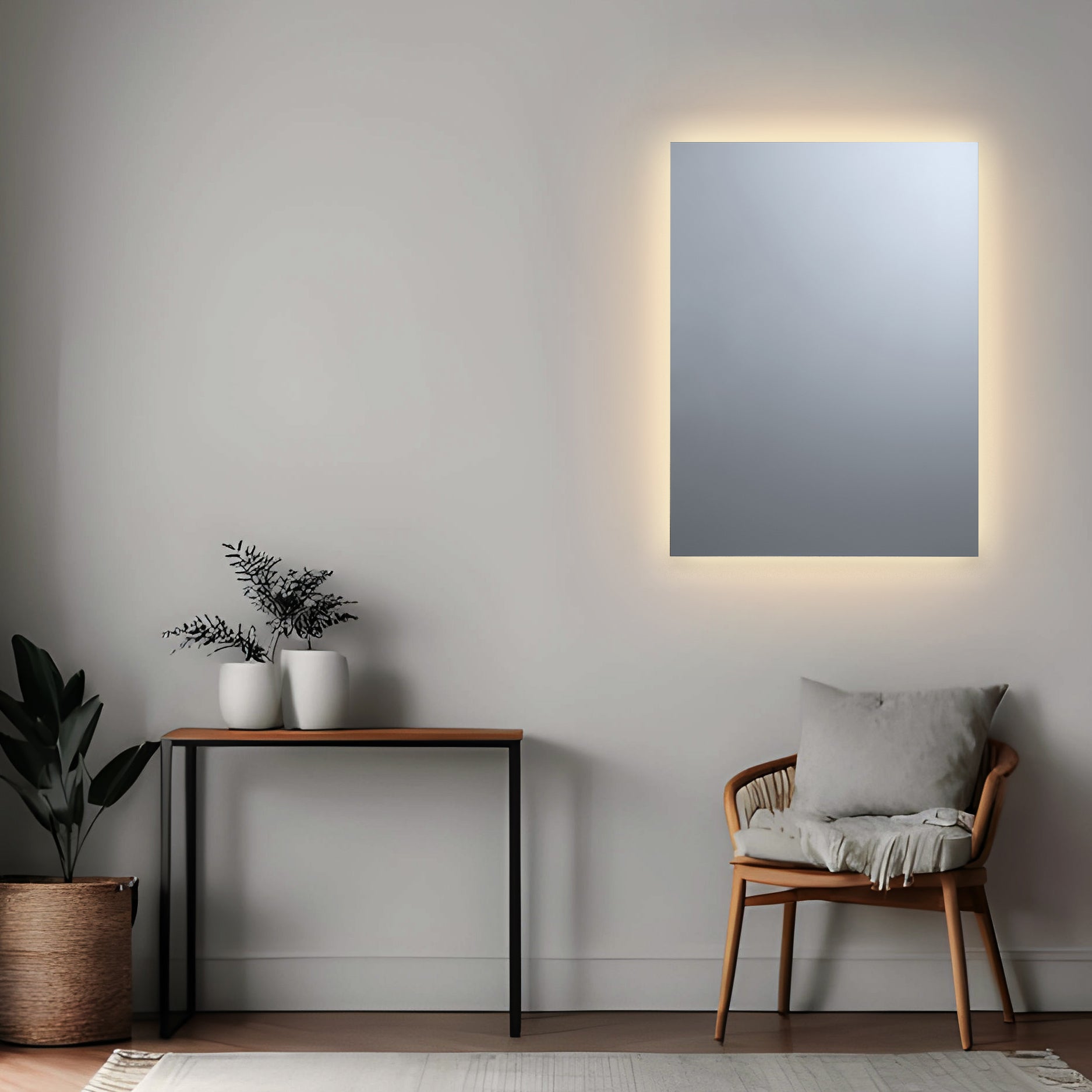 間接光 LED一体型ミラーライト 曇り止めヒーター無し MBK017RN2