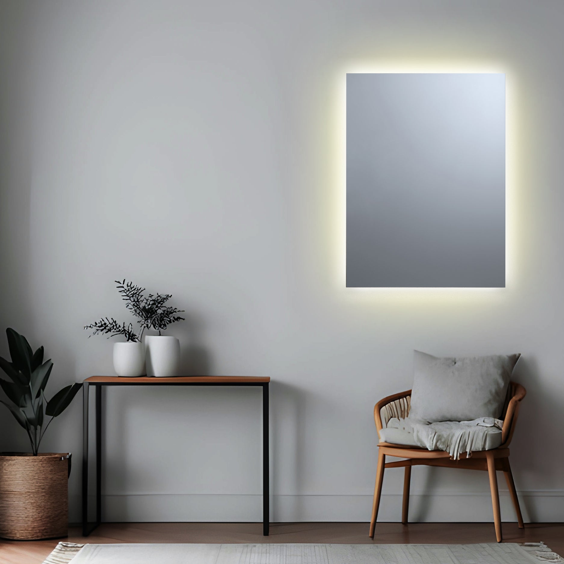 間接光 LED一体型ミラーライト 曇り止めヒーター無し MBK017RN2