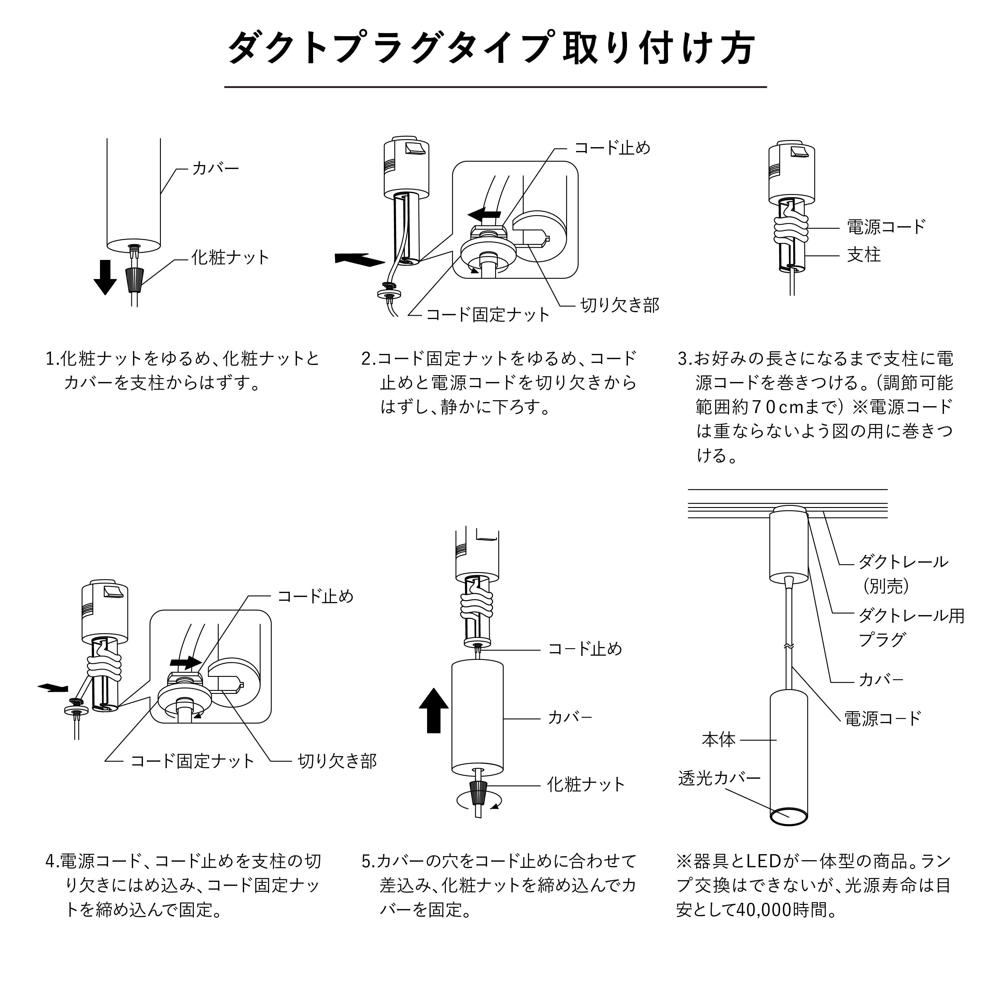 シンプル ミニマルデザイン 円筒ペンダントライト 直径5.5cm 電球色