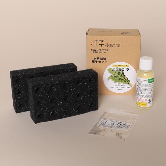 
                      
                        ルッコラの種子 スポンジ・液体肥料付き MAS08【梱包60サイズ】
                      
                    