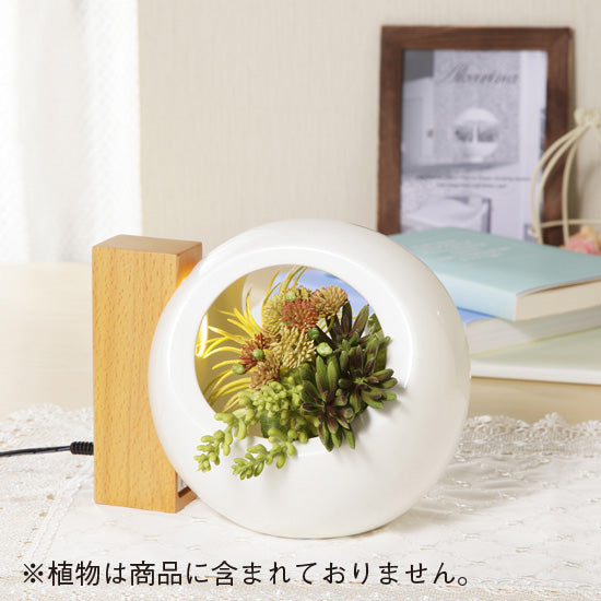 
                      
                        【明日着／平日13時まで】ポンと花を入れるだけで絵になる花瓶／ライト付きフラワーベース Akarina-L12
                      
                    