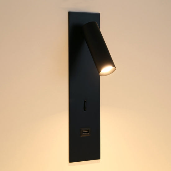 USBポート付き 読書灯 リーディングライト 寝室 照明 ホテル MBK008【梱包60サイズ】